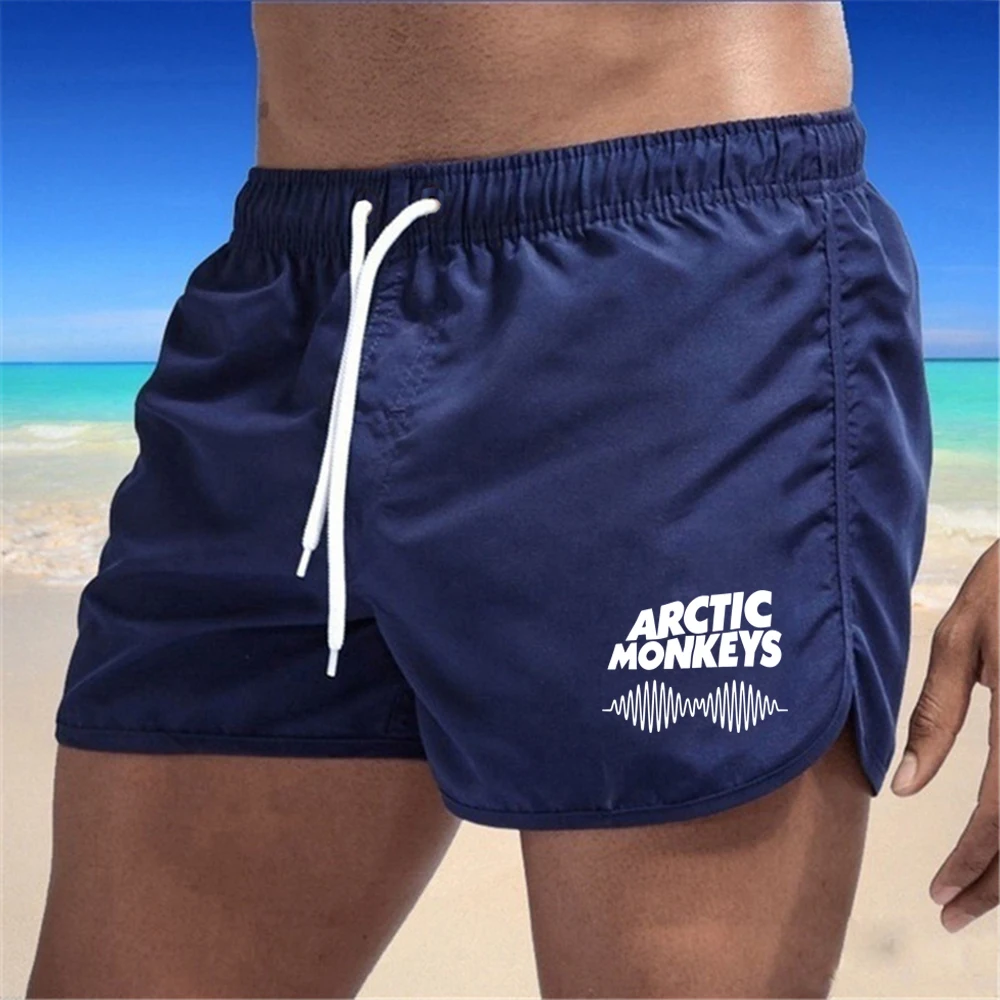 Drawstring Men Swim Trunks Swim Shorts Bathing Suit Quick Dry Board Shorts Breathable Summer Surfing Beach Shorts Sports Pants