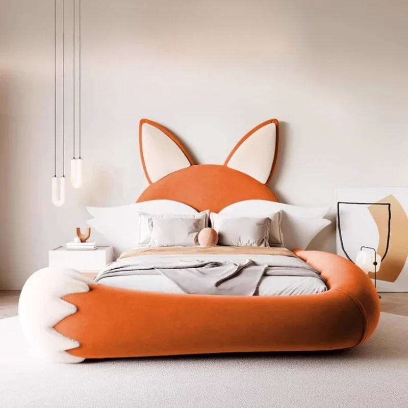 

Pretty Animal Shape Childrens Bed Modern Luxury Unique Villa Princess Bed Kids Storage Cama Infantil Bedroom Set Furniture Queen