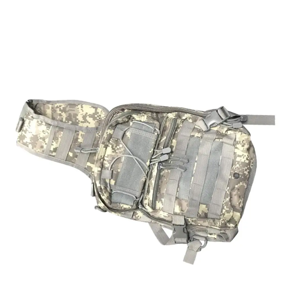 Chest Backpack Comfortable Daypack High-Strength Metal Zipper Head Motorcycle Single Bag Good Protection Hock Absorption