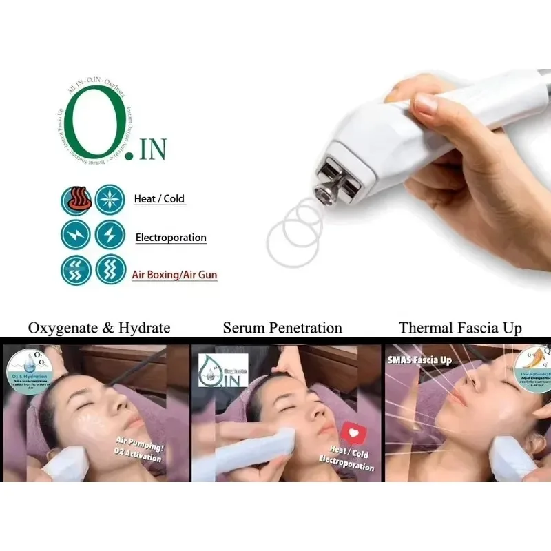 Hot Sale New Arrival 4 in 1 Microcurrent Cold and Hot Facial Salon Spa Machine Face Lift Aging