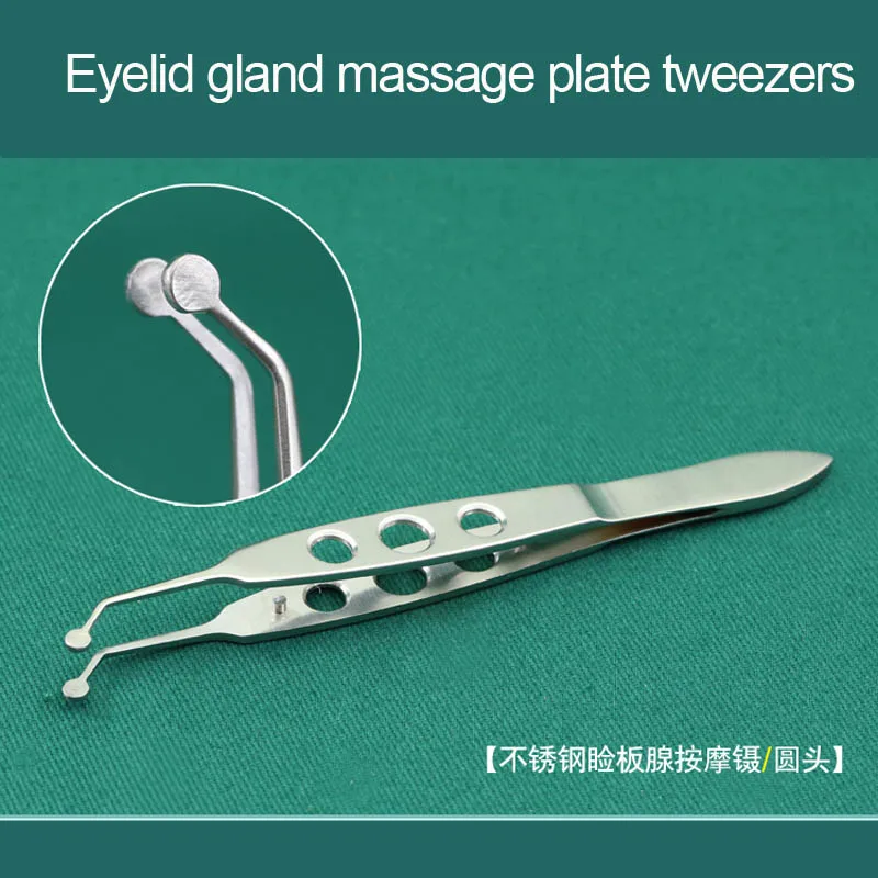 Ophthalmic palpebral gland massage tweezers clamp meibomian gland flap eyelid surgeryl tool forceps clip fat eye apparatus