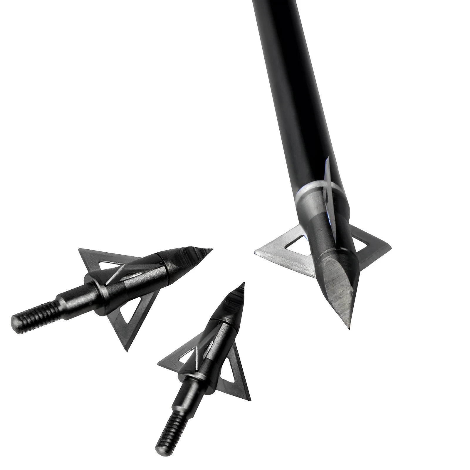 Broadhead Hunting Arrow Head, 3 Blades, 125 Grain, 8.8mm Shaft, Arco com arco, Caça ao ar livre Target, Fera, 100Grain, 6 pcs, 12 pcs, 24pcs