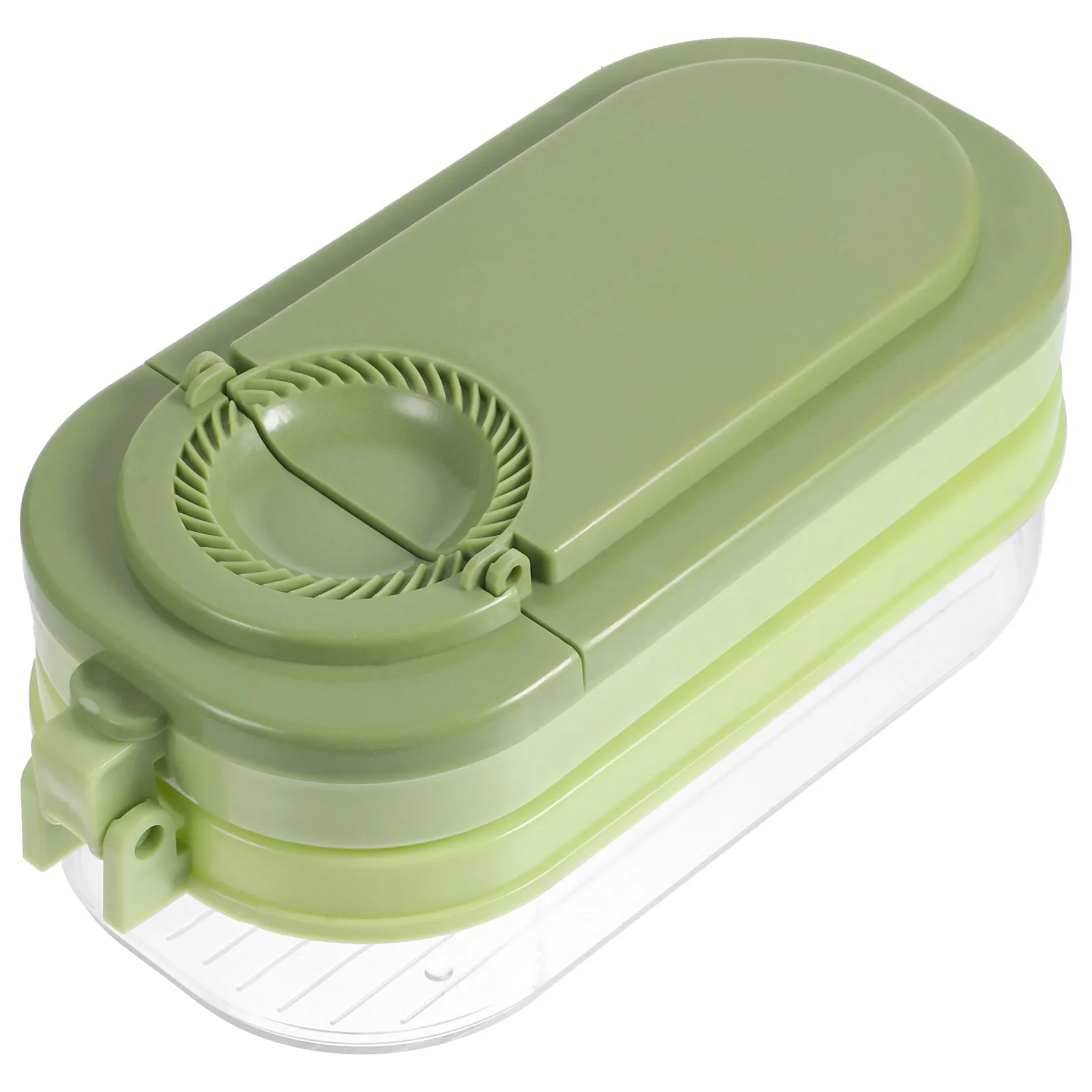 

Dumpling Skin Maker Mold Tool 3in1 Rolling Press Yellow Storage Kitchen Gadget Manual Wraps Presser dough pressing tool