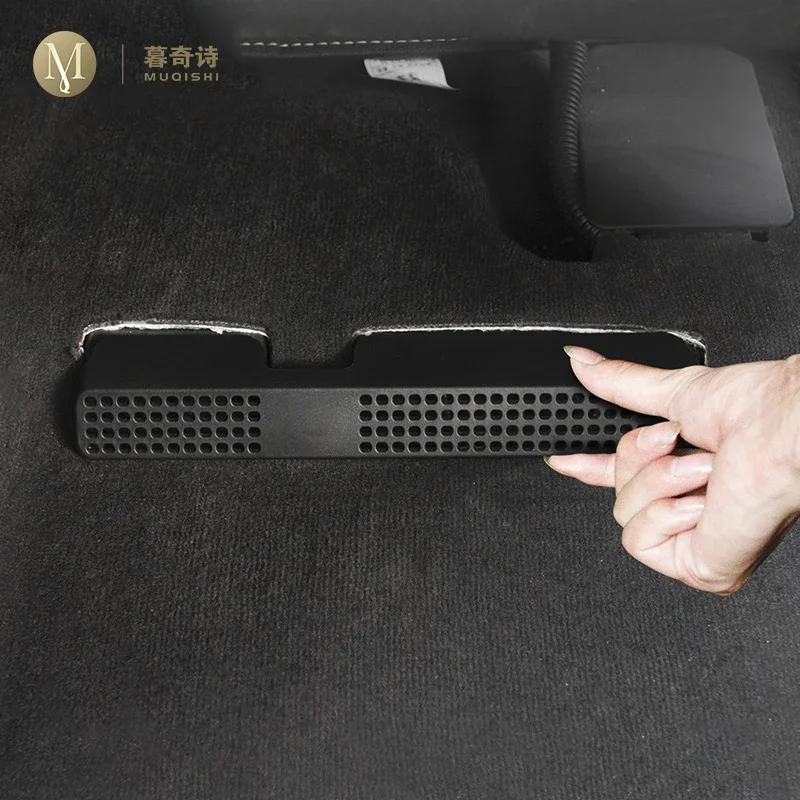 MUQSHI Car Interior rear seats Air conditioning vent protection cover dust and noise prevention For Audi A4 B8 B9 A5 2009-2026