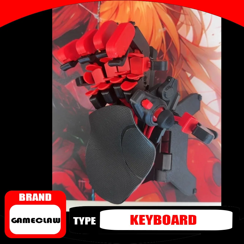 GameClaw Second-generation Upgrade One-Handed Keyboard Alien Design Customizable Gaming Keyboard Joystick Buttons Fashion Gift