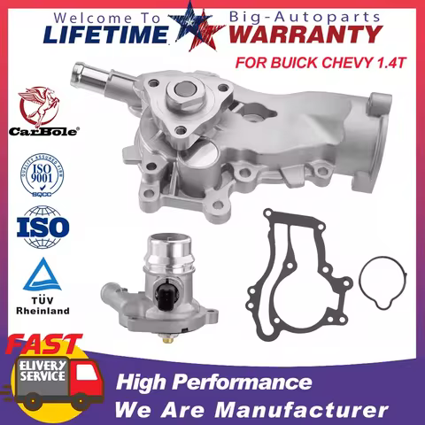 Carbole Water Pump with Thermostat Kit For 2011-15 Chevy Cruze 2012-20 Sonic Buick 1.4L