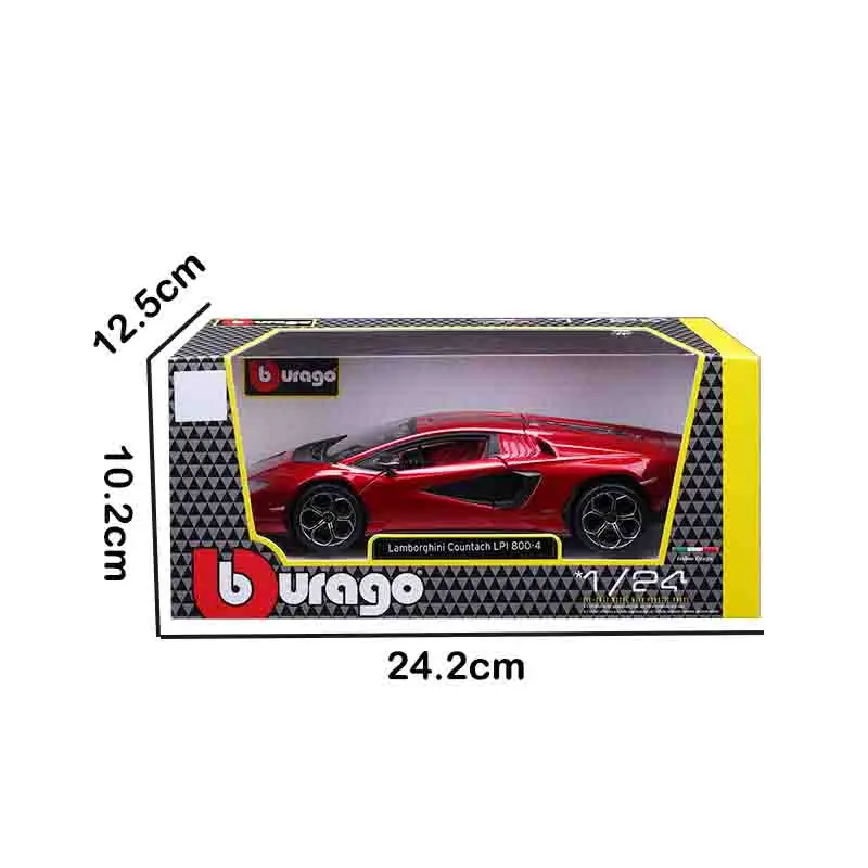 

Bburago 1:24 Lamborghini Countach LPI 800-4 спортивный автомобиль статический литой автомобиль Коллекционная модель автомобиля игрушечные лошадки