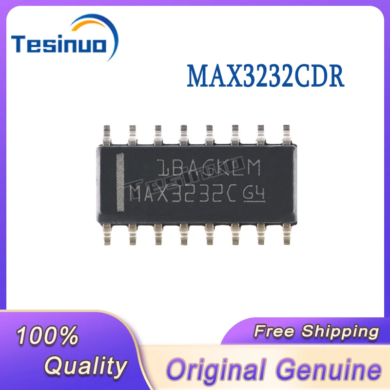 5/PCS New Original MAX3232CDR SOIC-16 RS-232 Line driver/receiver IC chip In Stock