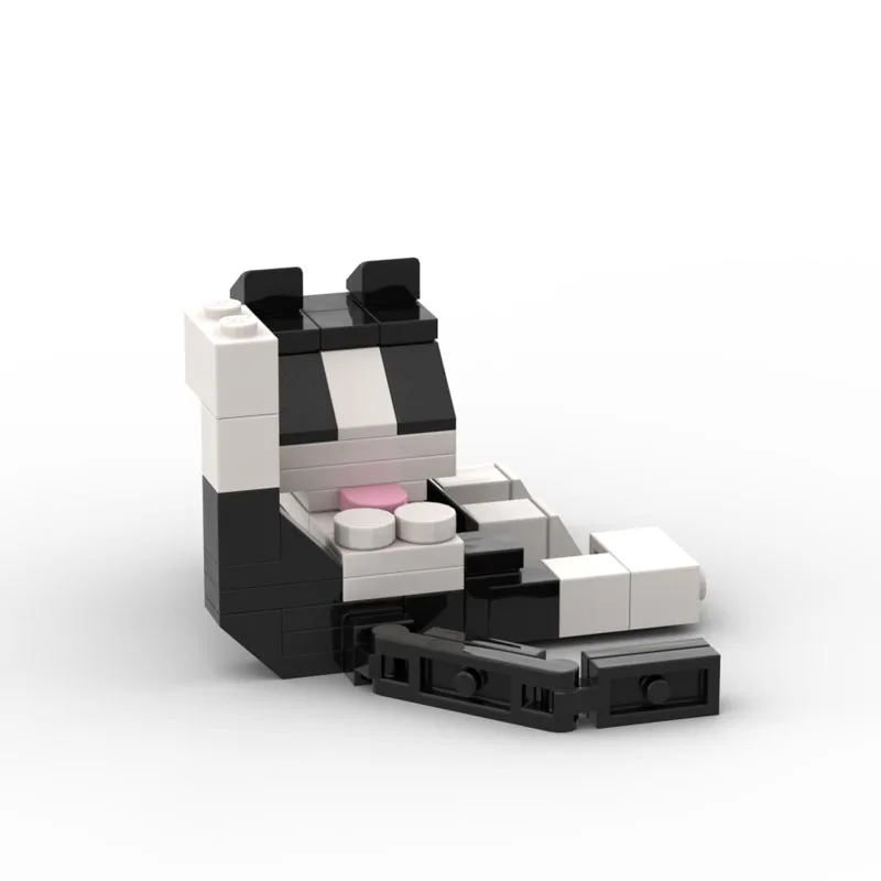 جديد الحيوان سلسلة 62 قطعة MOC الطوب القط الشكل لتقوم بها بنفسك اللبنات الاطفال التعليم لعب للأطفال هدية عيد ميلاد #2