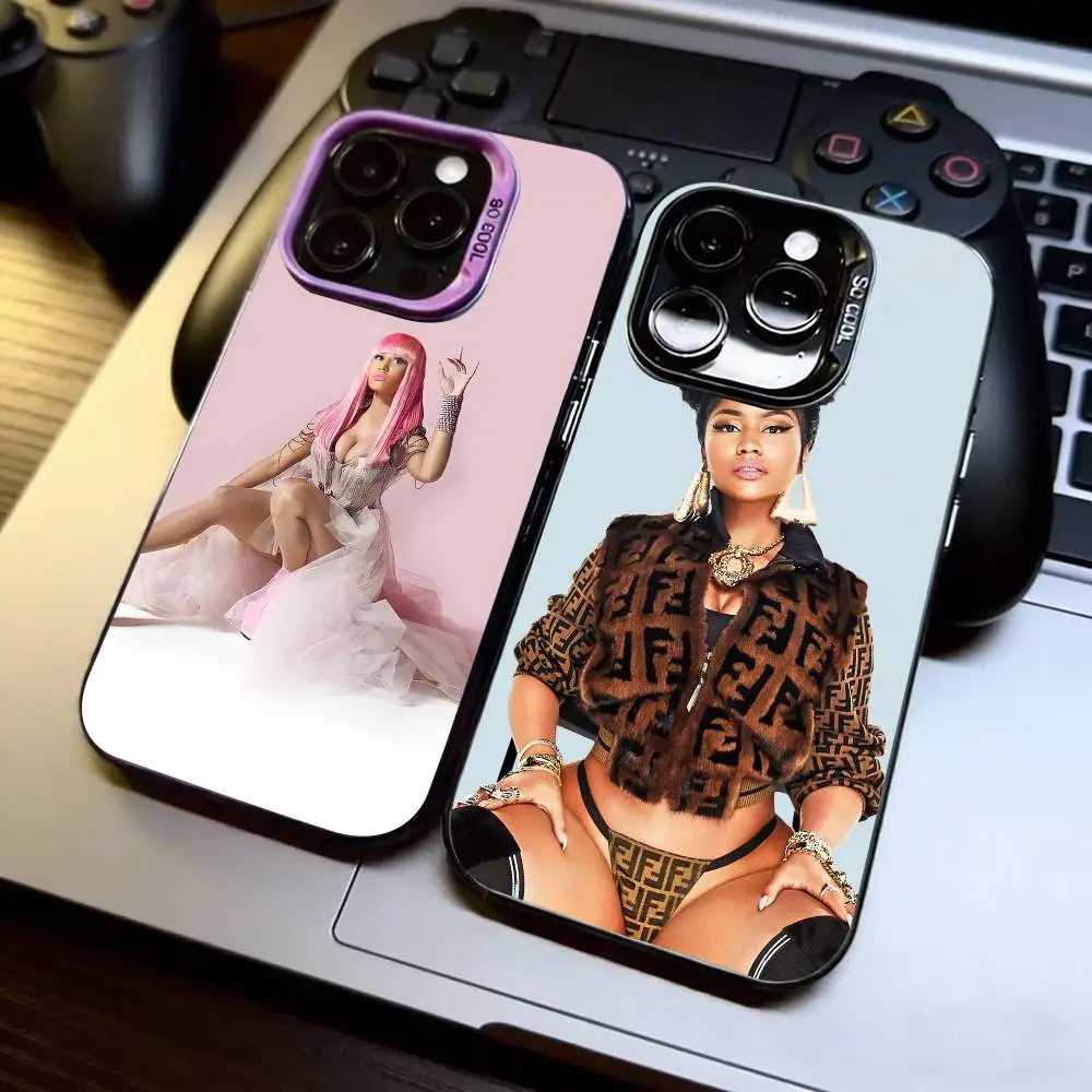 

Nicki Minaj Rapper Phone Case For iPhone 17,16,15,14,13,12,11 Plus,Pro Max,XS,Colorful Silver Phone case Funda Cover