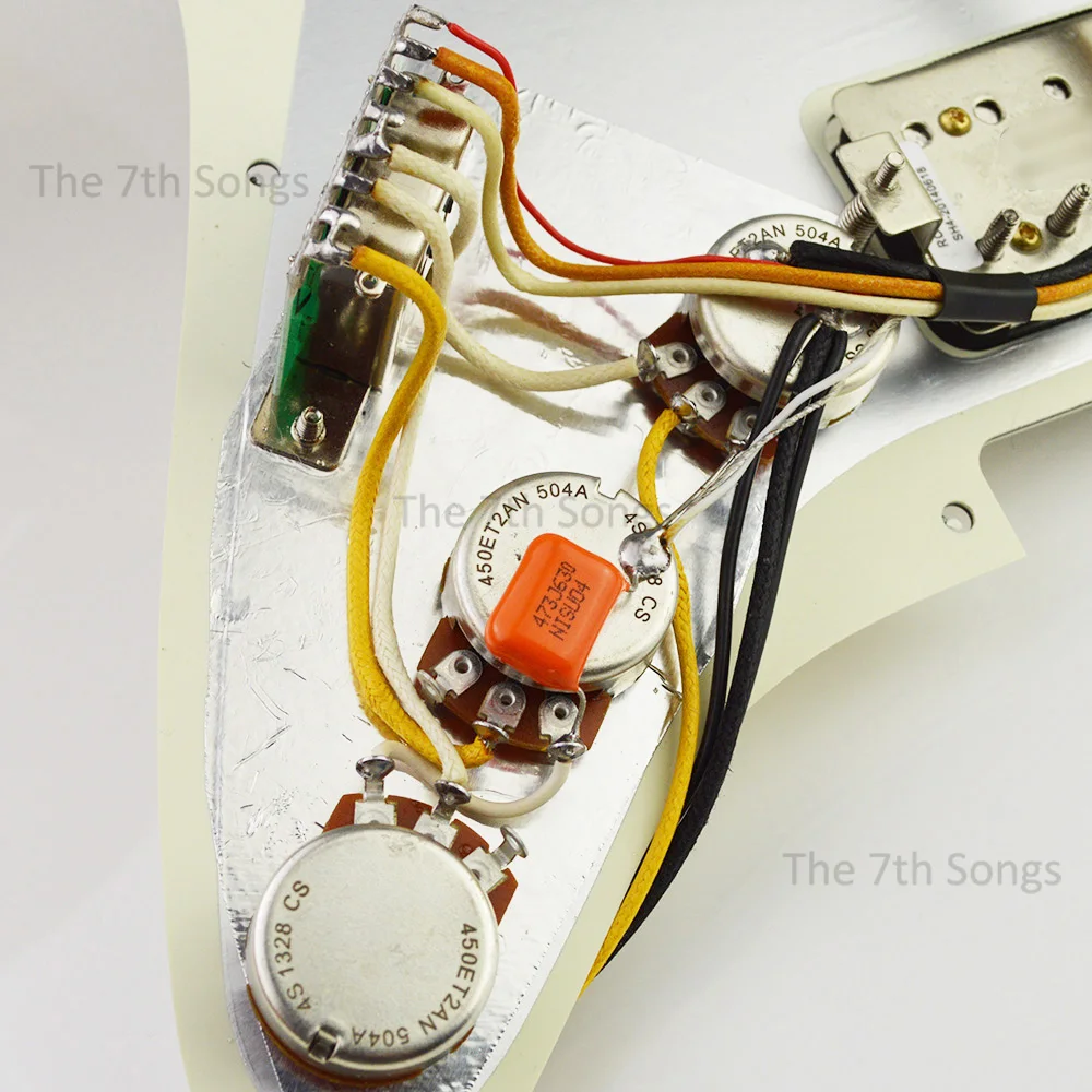 HSS Texas Blues SH4 Bridge Alnico 5 Electric Guitar Prewired with or Without Coil Splitting Loaded Pickguard Pickup Wiring