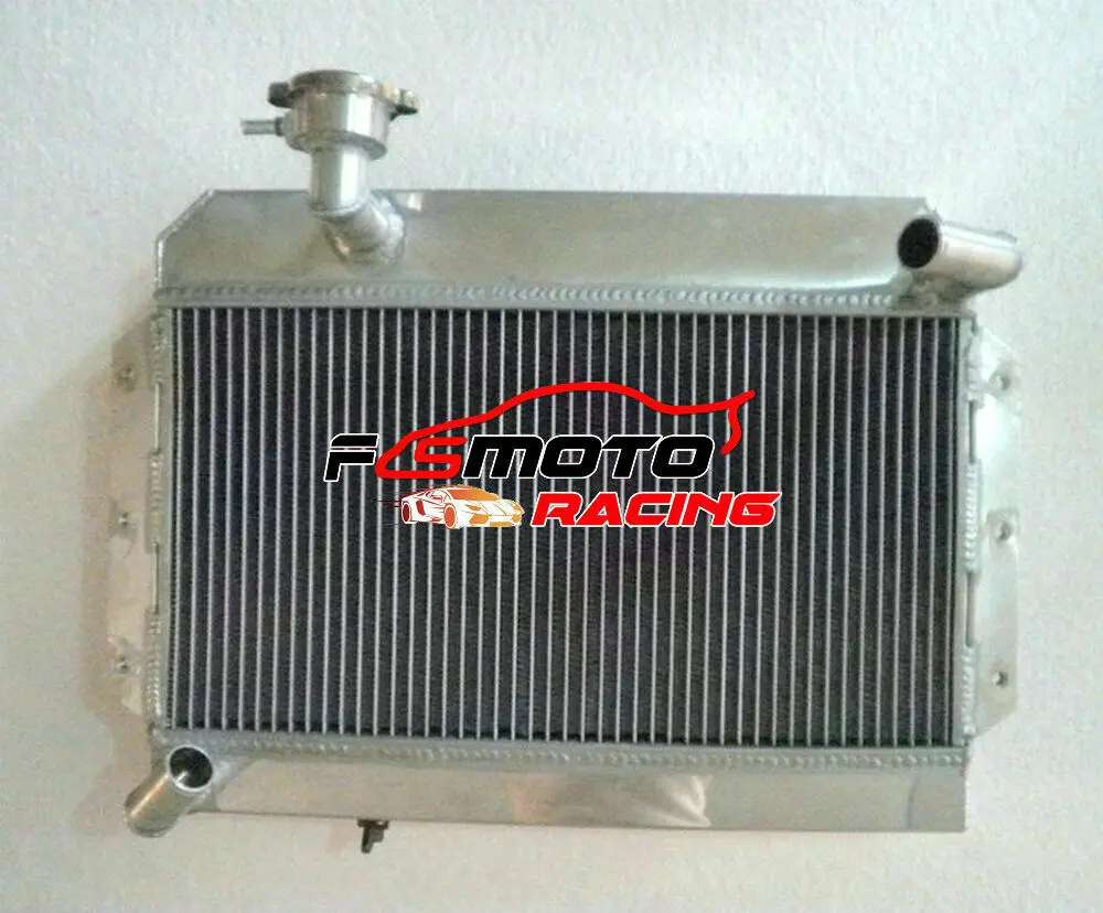 Aluminum Radiator + FANS For ROVER MG MGA 1500 1600 1622 CC Twin Cam DeLuxe 1955-1962 1956 1957 1958 1959 1960 1961
