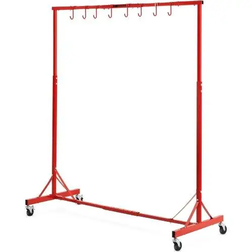 Newly Upgraded！ Painting Rack Adjustable Paint Hanger 8 Hooks Auto Body Painting Stand