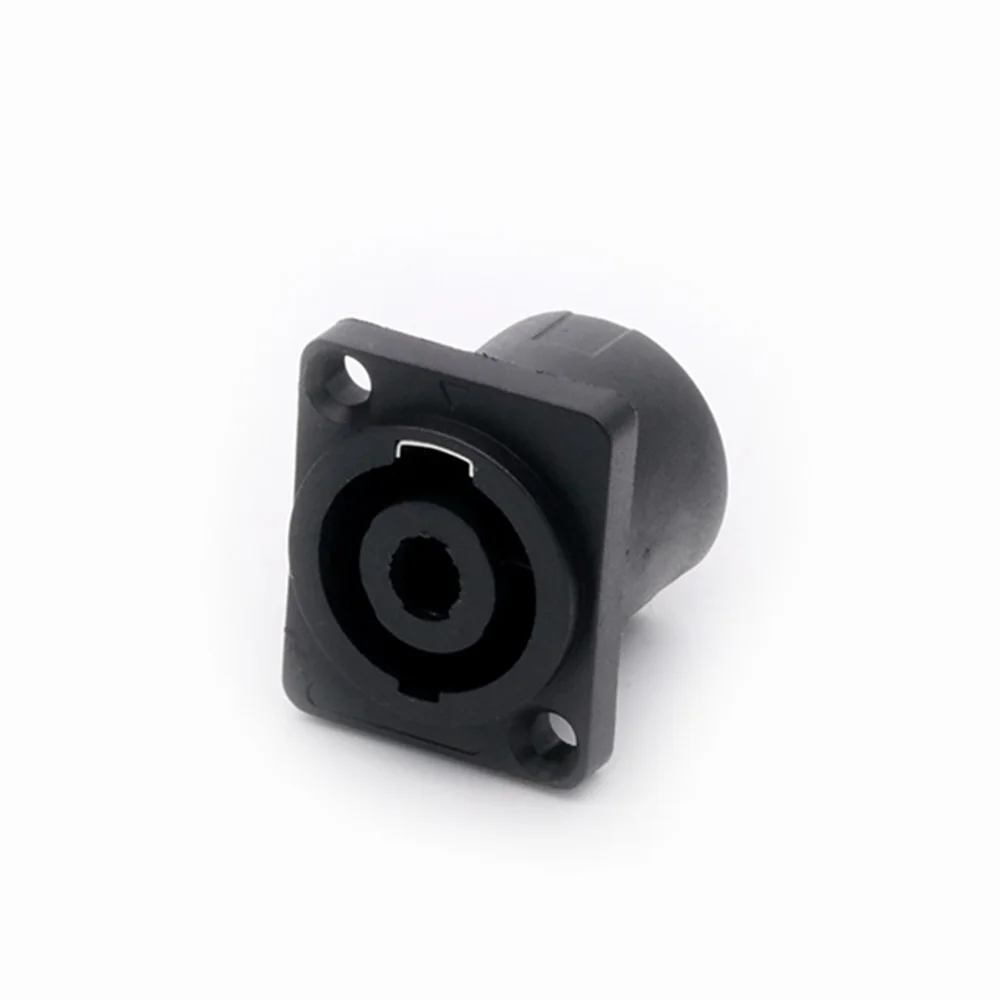 10pcs/lot 4 Pin Speaker Power Connector Female Jack Panel Mount 4 Pole 4 Core Chassis Socket Amplifier Loudspeaker Chassis