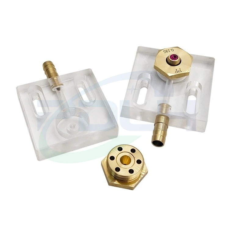 1PCS 50x50 60x60mm Transparent Water Plate Spray Plate Nozzle Plate for Wire EDM Parts In Stock