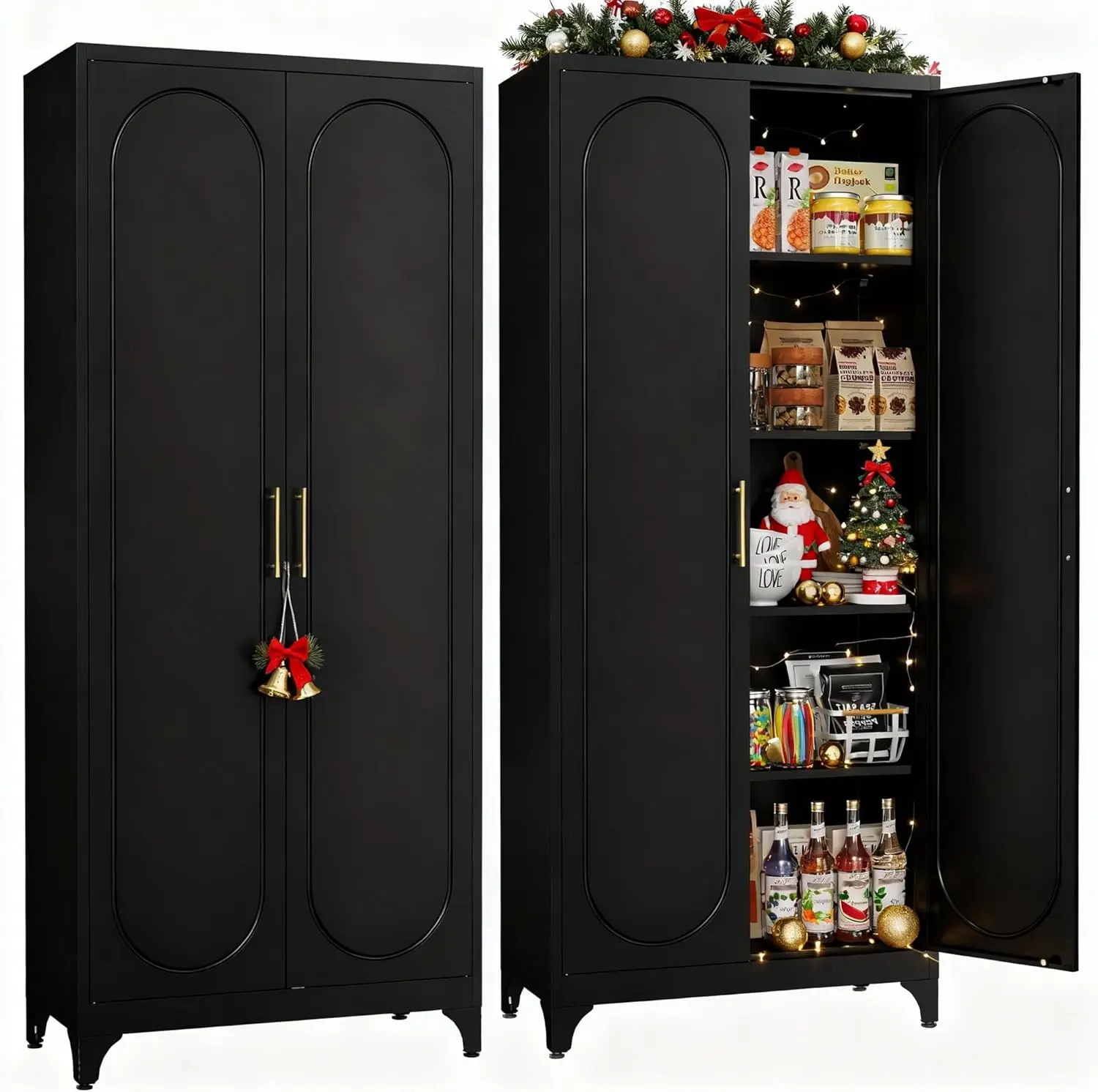 75' Black Metal Pan… - image