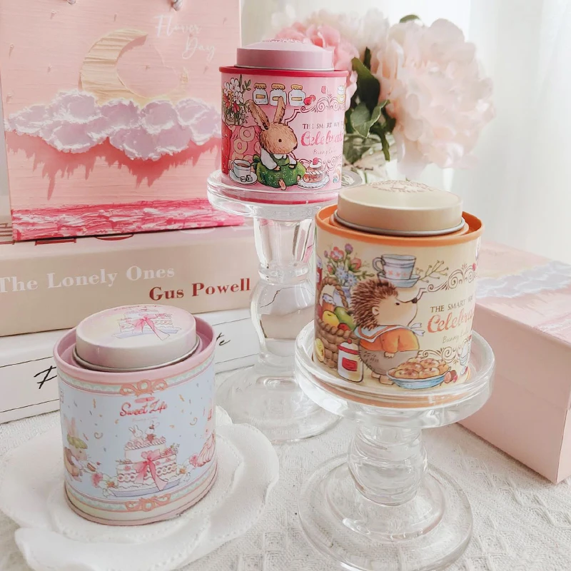 

Handmade Cute Bunny Scented Candle Soy Wax French Wrought Iron Bedroom Decor Gift for Girls