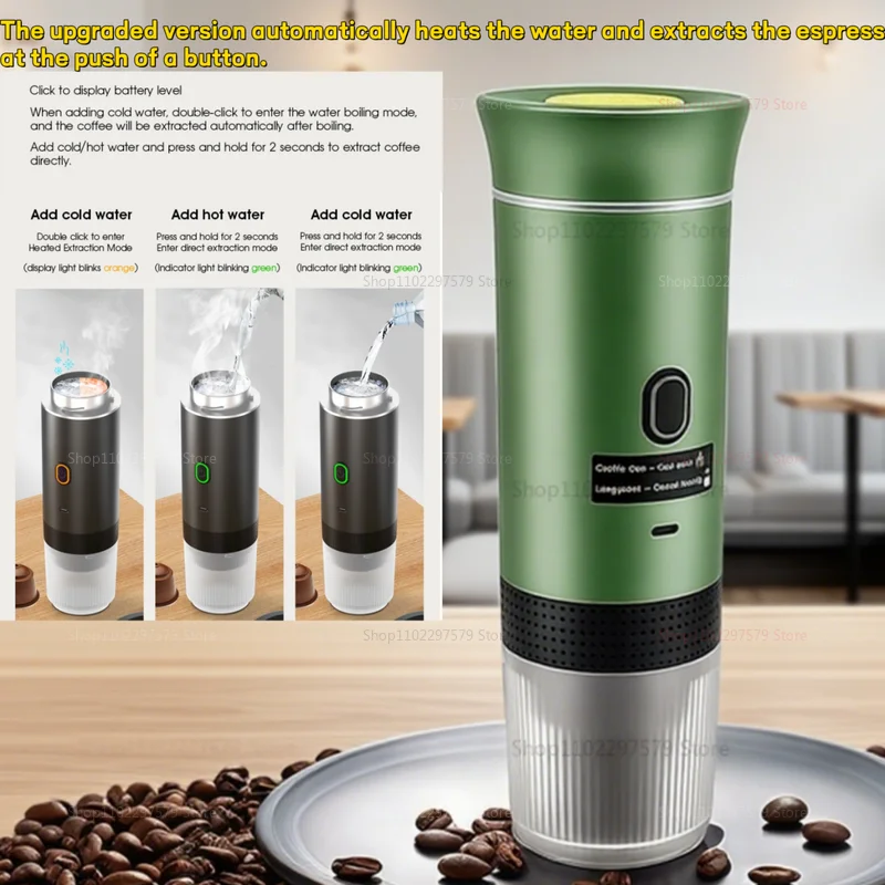 Electric Coffee Machine Travel Handy 3 In1 Espresso Portable Coffee Espresso Maker Machine Cafe Portable Capsule Coffee Machine