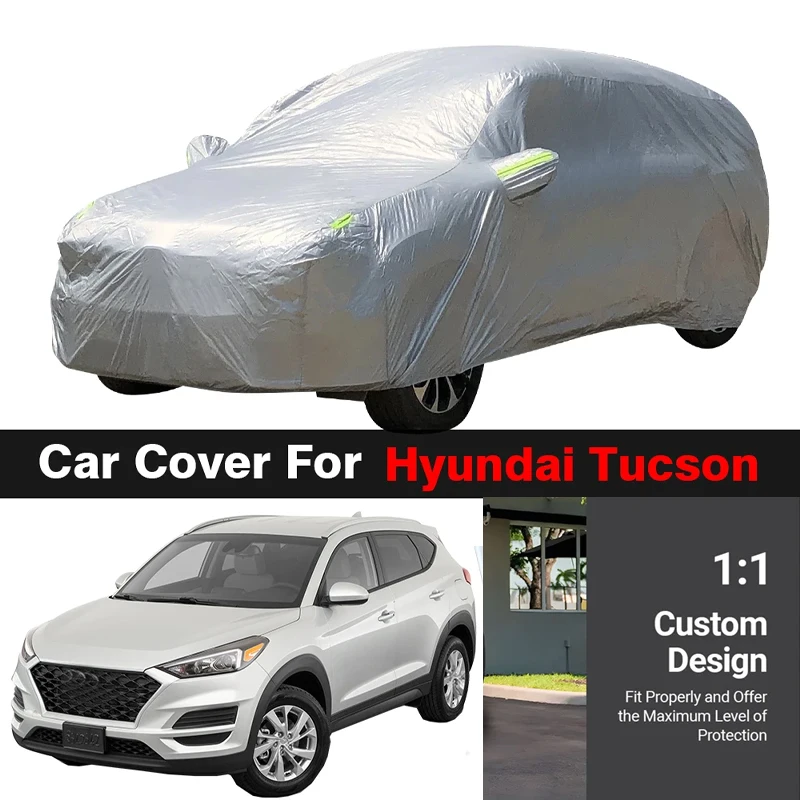 

Full Car Cover SUV Outdoor Sun Shade Anti-UV Snow Rain Protection Cover Dustproof For Hyundai ix35 Tucson JM
