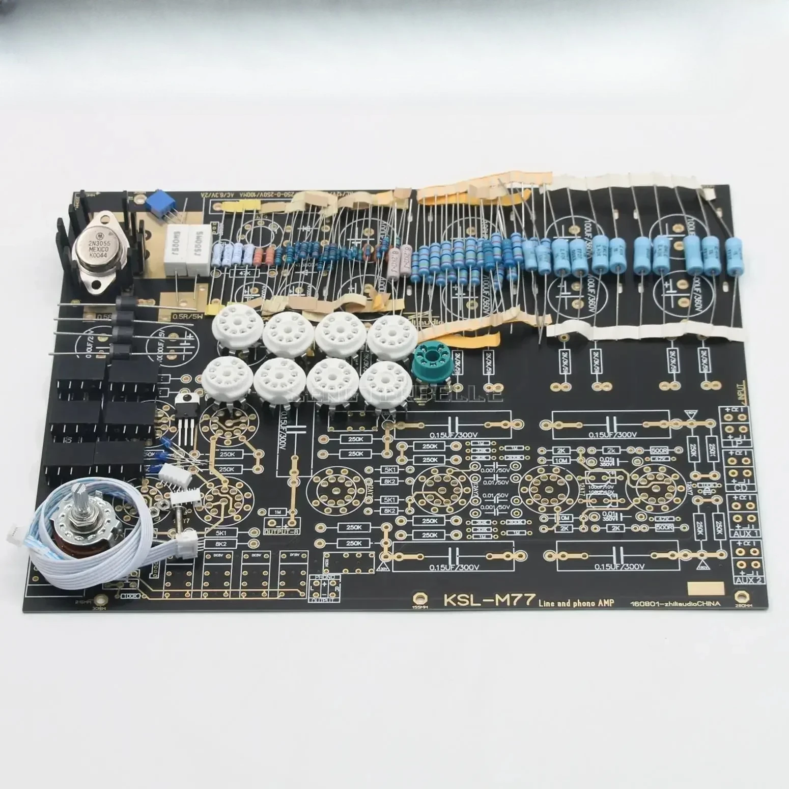 على أساس كوندو Audio Note M77 مجموعة لوحة المضخم الأنبوبي الإلكتروني DIY مع وظيفة مكبر الصوت الفونو #2