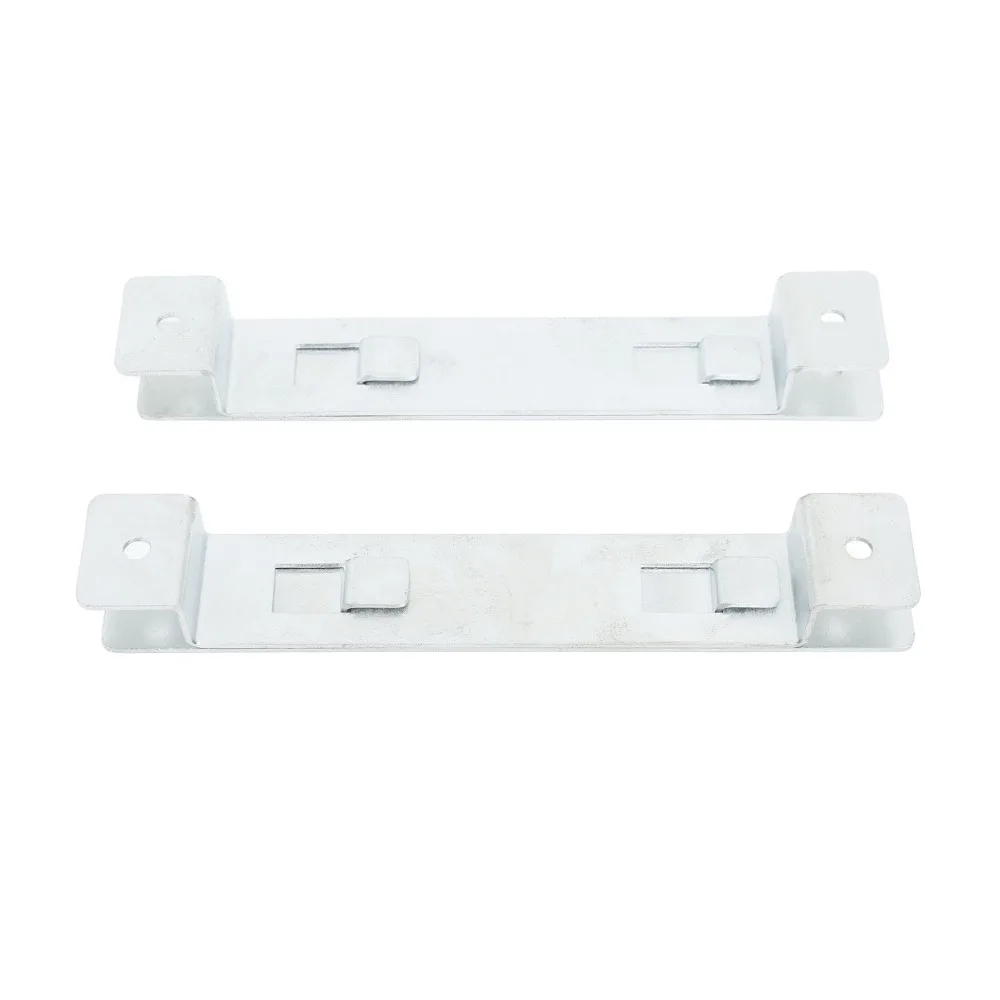 2 sets Stainless Steel Bird House Hanger Bracket Rust Resistant Silver Bird House Hanging Bracket Hole Design Weatherproof