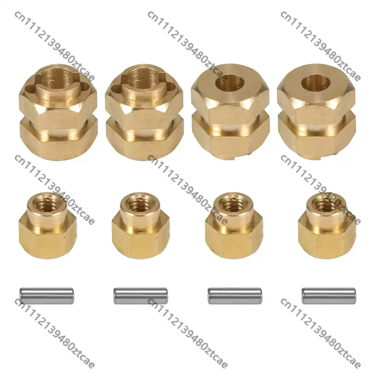 1/18 Mini RC Crawler Brass Extended Wheel Hub Spacer 7mm Wide Extension Adapter Off Road Model Car Mod Upgrade Replacement Parts