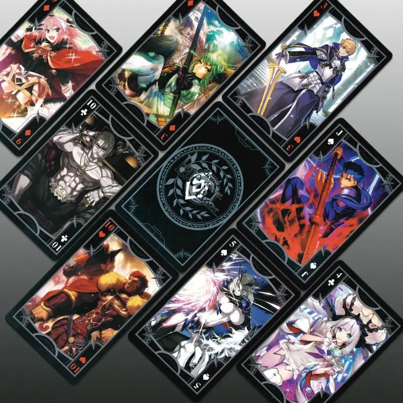 54 قطعة لعبة مصير/الطلب الكبير أوراق اللعب أنيمي الطرفية بطاقات صابر صورة بوكر ألعاب كرتونية جمع هدية