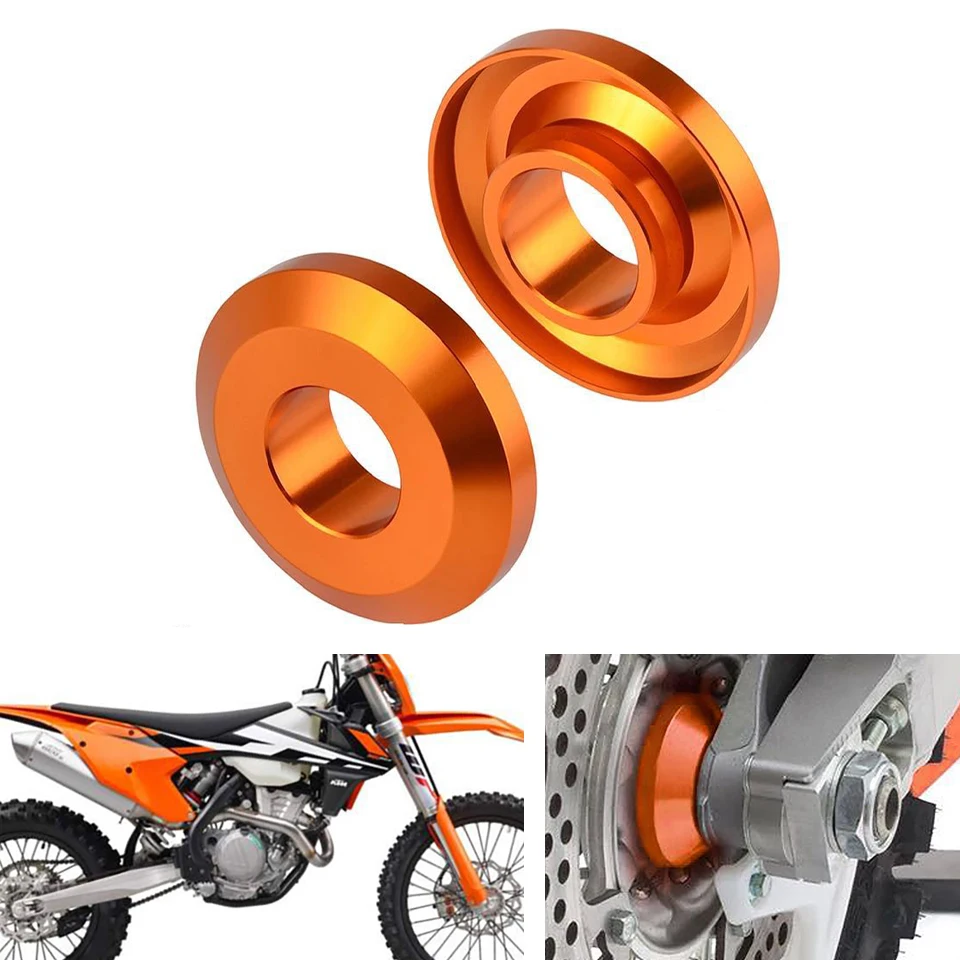 Colliers d'Espacement de Moyeu de Roue Arrière pour Moto, 25mm, Compatible avec KTM 125, 150, 250, 300, 350, 450, SX, SXF, XC, XCF, TPI, 2013-2022, D343