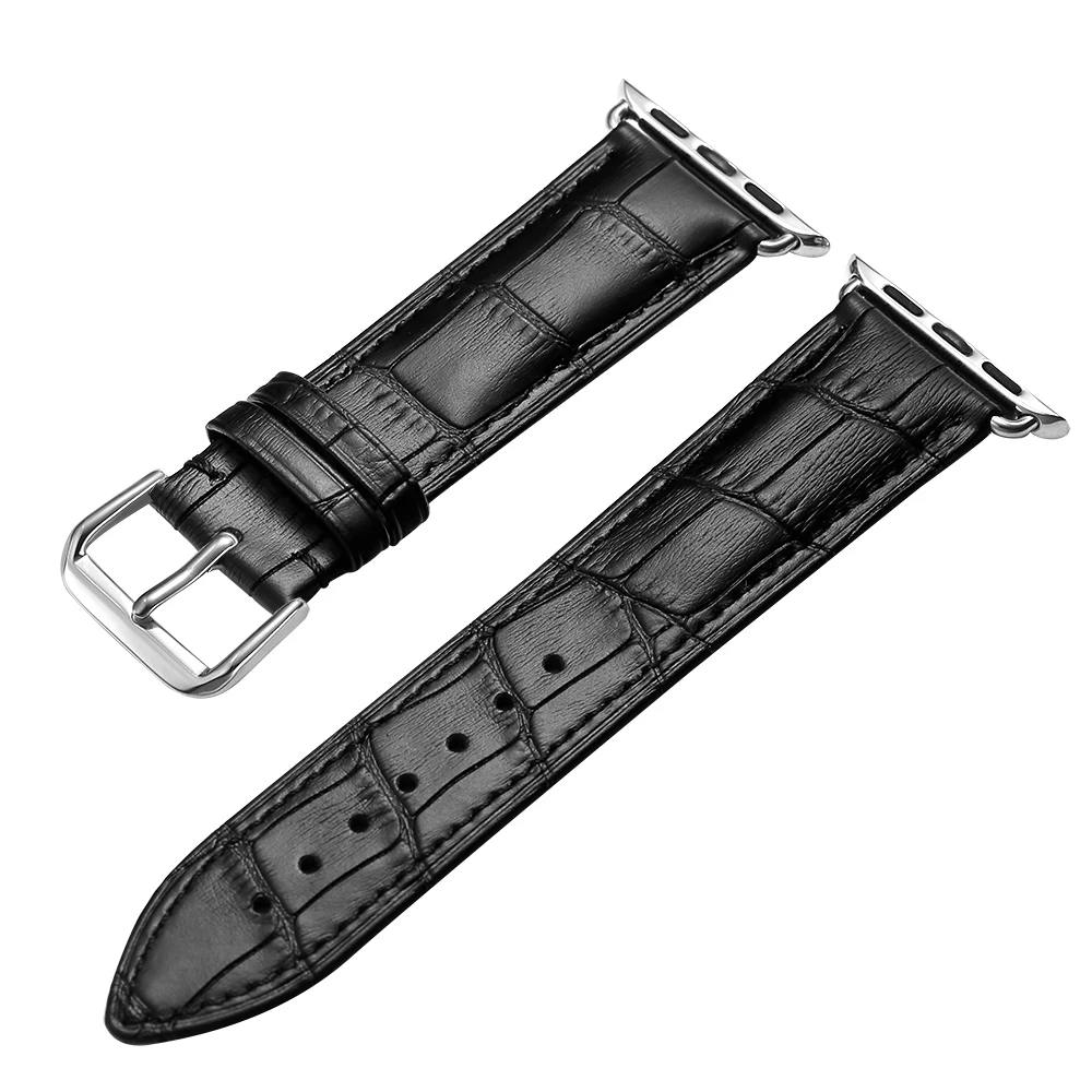 Hochwertiges Lederarmband für Apple Watch Band Ultra 3 2 49 mm iWatch Serie 11/10/9/8/7/SE/6/5/4/3/2 42 mm 38 44 40 mm 45 46 41 mm – Detail 4