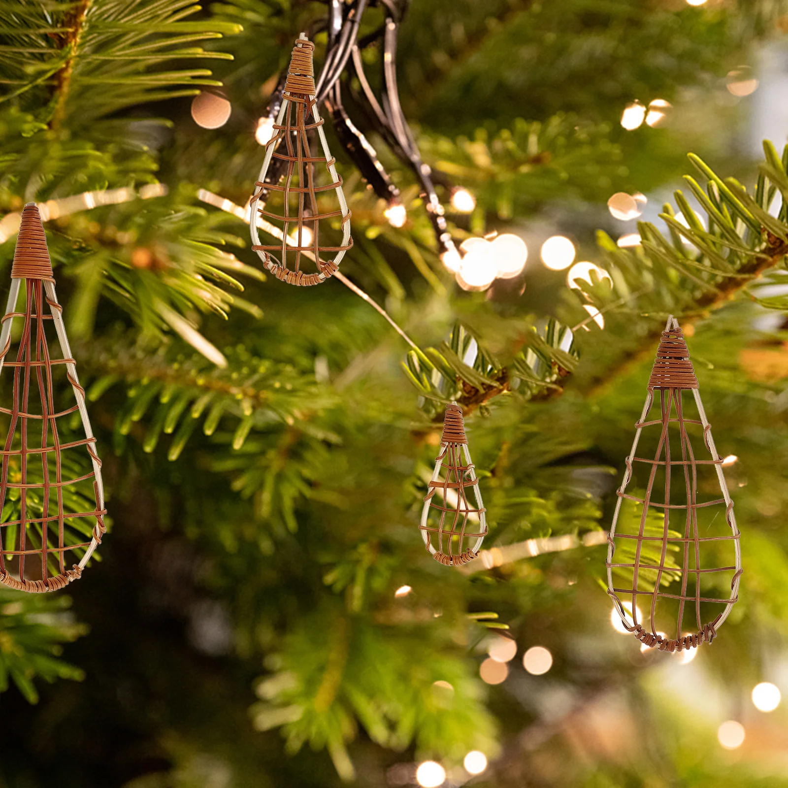 

5Pcs Christmas Tree Pendant Lovely Design Easy Hanging Xmas Party Supplies Decor Christmas Tree Hanging Ornament