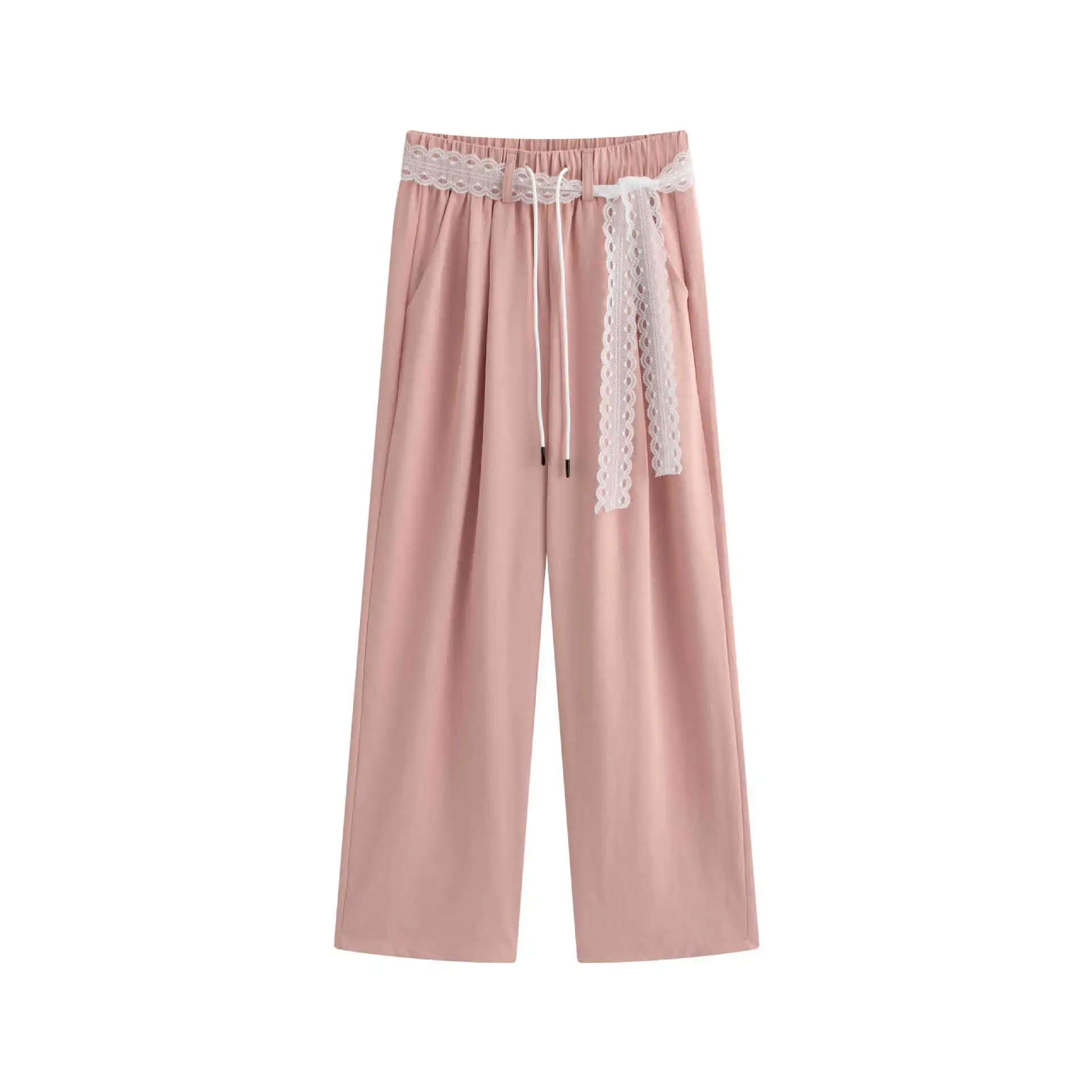 ワイドレッグパンツ ジョガーパンツ 女性用 コットン レディース 冬 ウール ハイウエスト ラウンジ プラッシュ 暖かい エンボス加工 北欧スタイル 優しい裏地付き