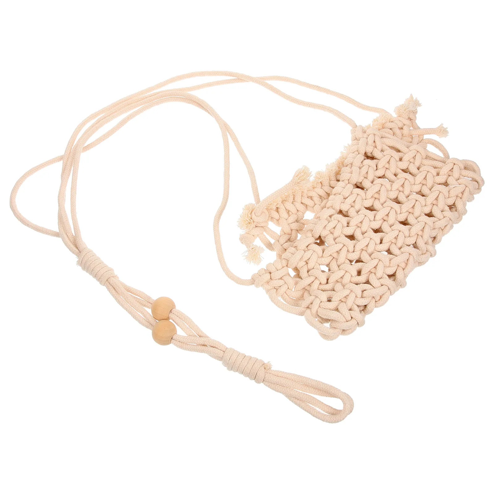 

Flower Net Bag Macrame Hanging Plant Holder Indoor Woven Basket Air Permeable Wear Resistant For Home Garden Decor