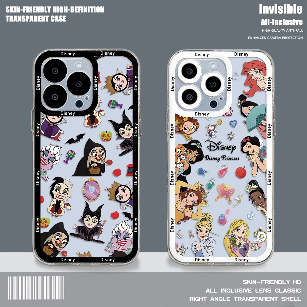 Cute Evils Queens Disney Princess Phone Case For OPPO A3 A60 A57 A38 A79 A58 A98 A5 F9 F11 A94 A92 A76 A74 A73 A54 Pro 5G Cover