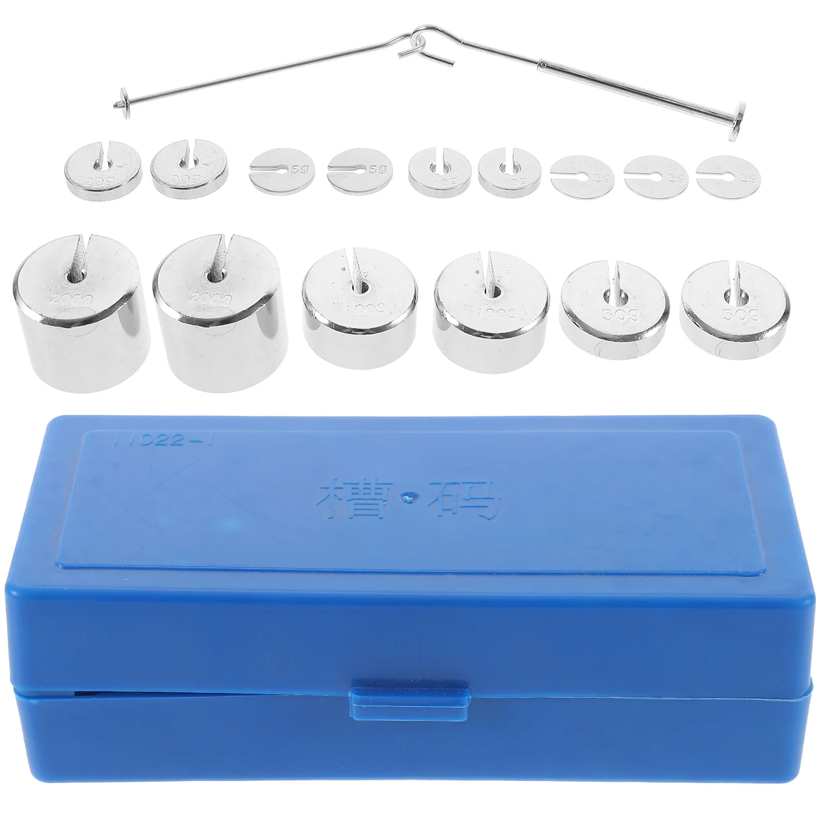 

1Set Slotted Weights with Hanger Metal Laboratory Weight Set for Scientific Experiments Labs Slotted Mass Precision Machined