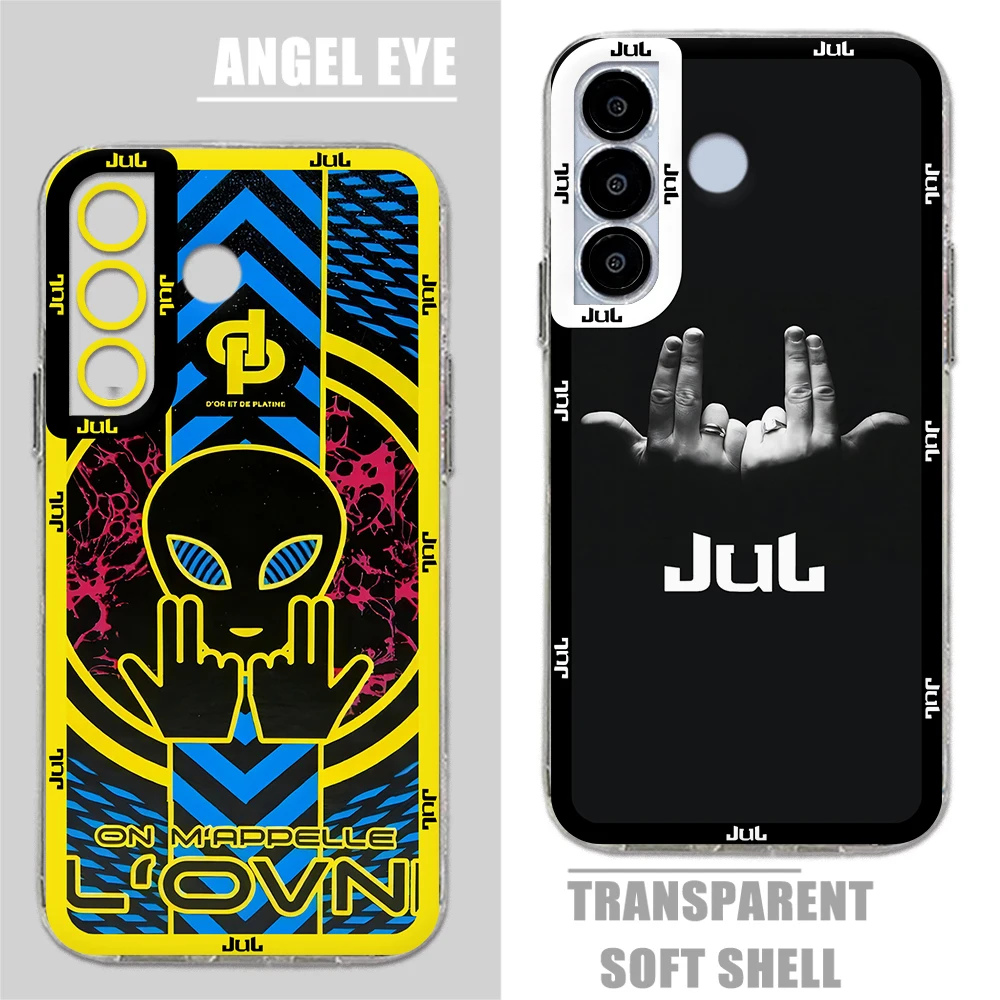 JuL C\'est Pas Des Lol Rapper Phone Case For Samsung S24 S23 S22 S21 S20 S10 FE Note20 Note10 Plus Ultra Lite 5G Clear Soft Cover