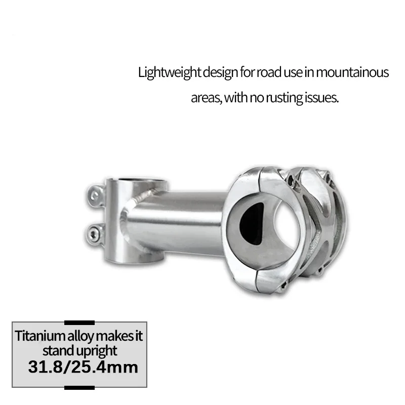 Lightweight Titanium Straight Tube 31.8/25.4mm 60-120mm High Rust Resistance Cycling Upgrade Mod Parts For Road MTB Bike