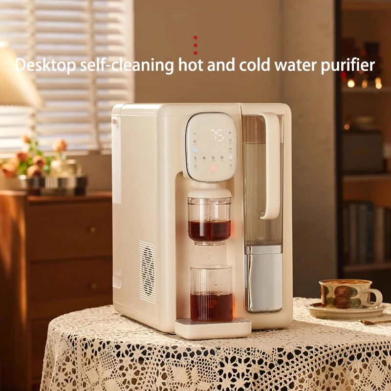 Electric Hot Cold Reverse Osmosis UV Countertop Water Purifier 6-liter tank App-controlled Smart System Suitable for Househo