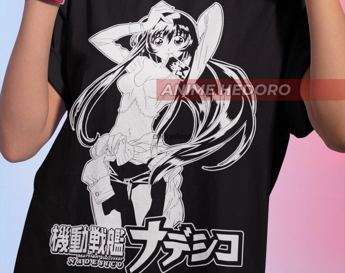 Unisex Martian Successor Nadesico Yurika Misumaru 90s Anime T-Shirt Manga Waifu Shirt