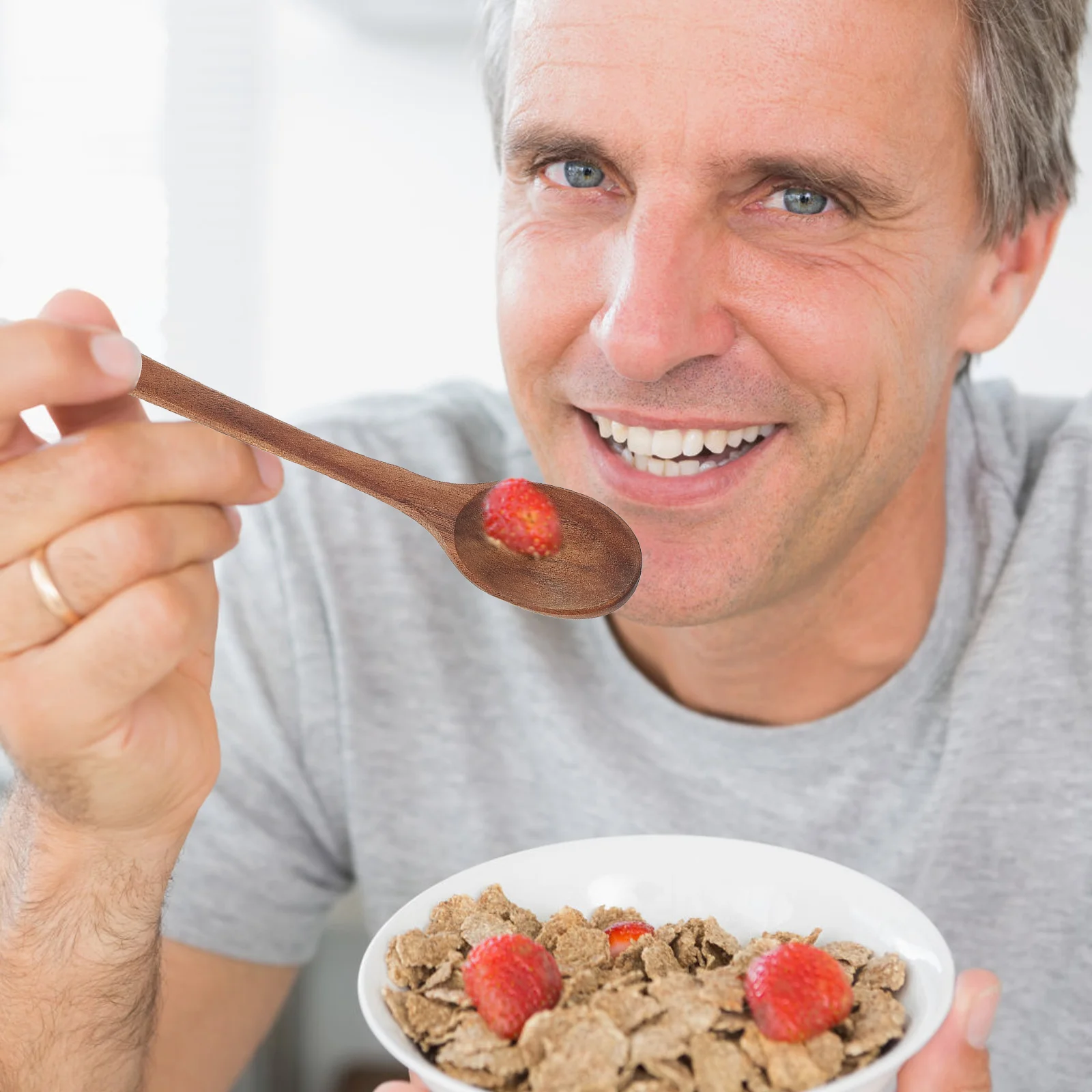 

1 set Wooden Forks Spoons Set Premium Cutlery Kit Lightweight Portable For Home Restaurant Camping Party Wedding Kitchen