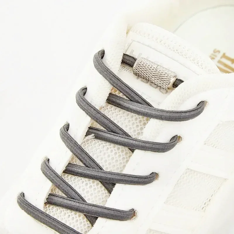 Elastische Schnürsenkel für Turnschuhe runde Schnürsenkel ohne Krawatten keine Krawatte Schnürsenkel Tennis für Kinder Erwachsene Gummibänder Schuhe Zubehör