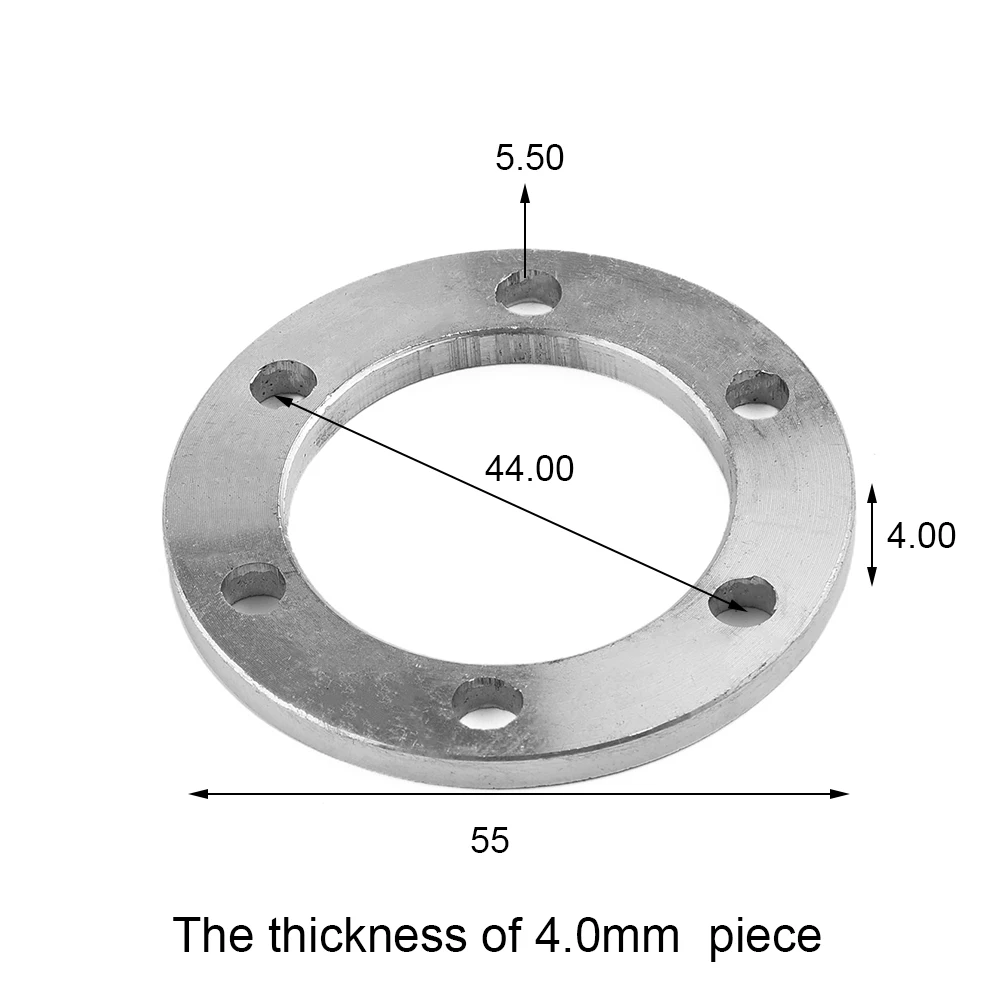 Piezas de aleación de aluminio, pernos de acero inoxidable, espaciador de juntas de freno, alrededor de 20g, alrededor de 55mm