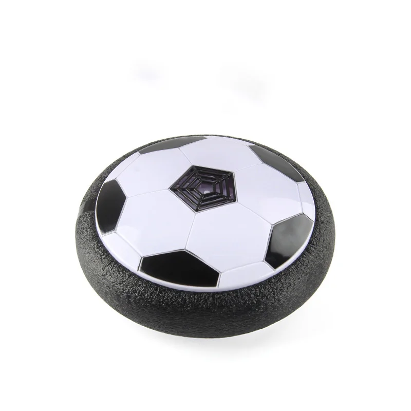 لعبة كرة قدم فقاعات رياضية LED مقاس 18 سم للأطفال مع موسيقى وأضواء عائمة داخلية متنقلة كرة قدم مسطحة