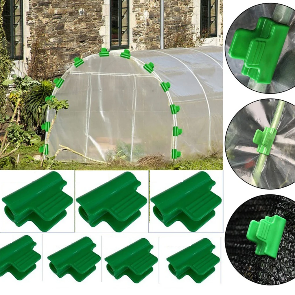 

48pcs PP Touch Screen Greenhouse Clamps For Easy Operation And Timing Function For Plants Plastic 8mm