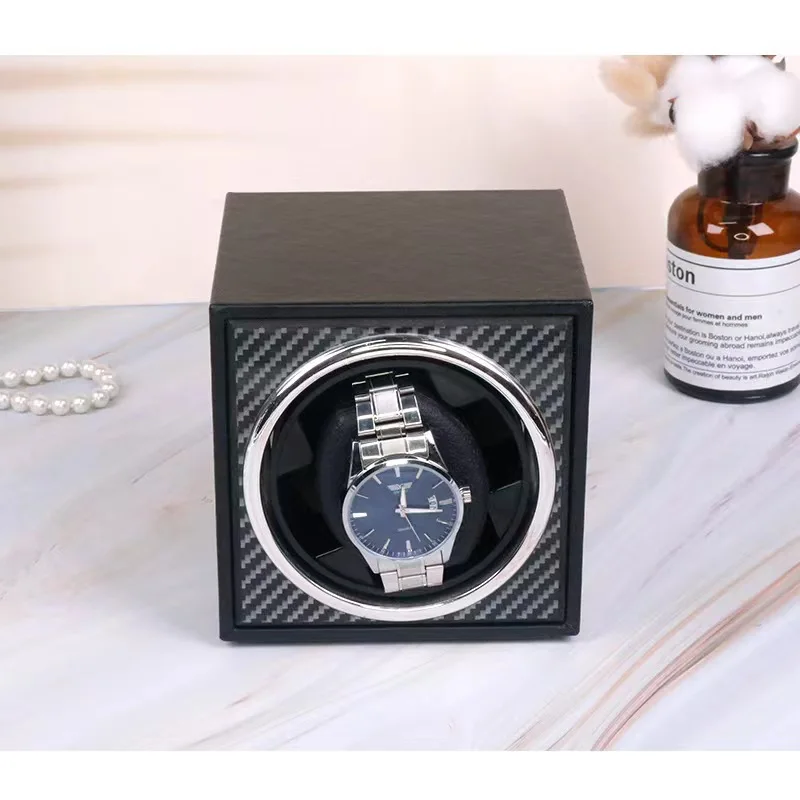 Walnut High-end Automatic Mechanical Watch Shaker Single Table Pillow Electric Watch Box 3 Adjustable