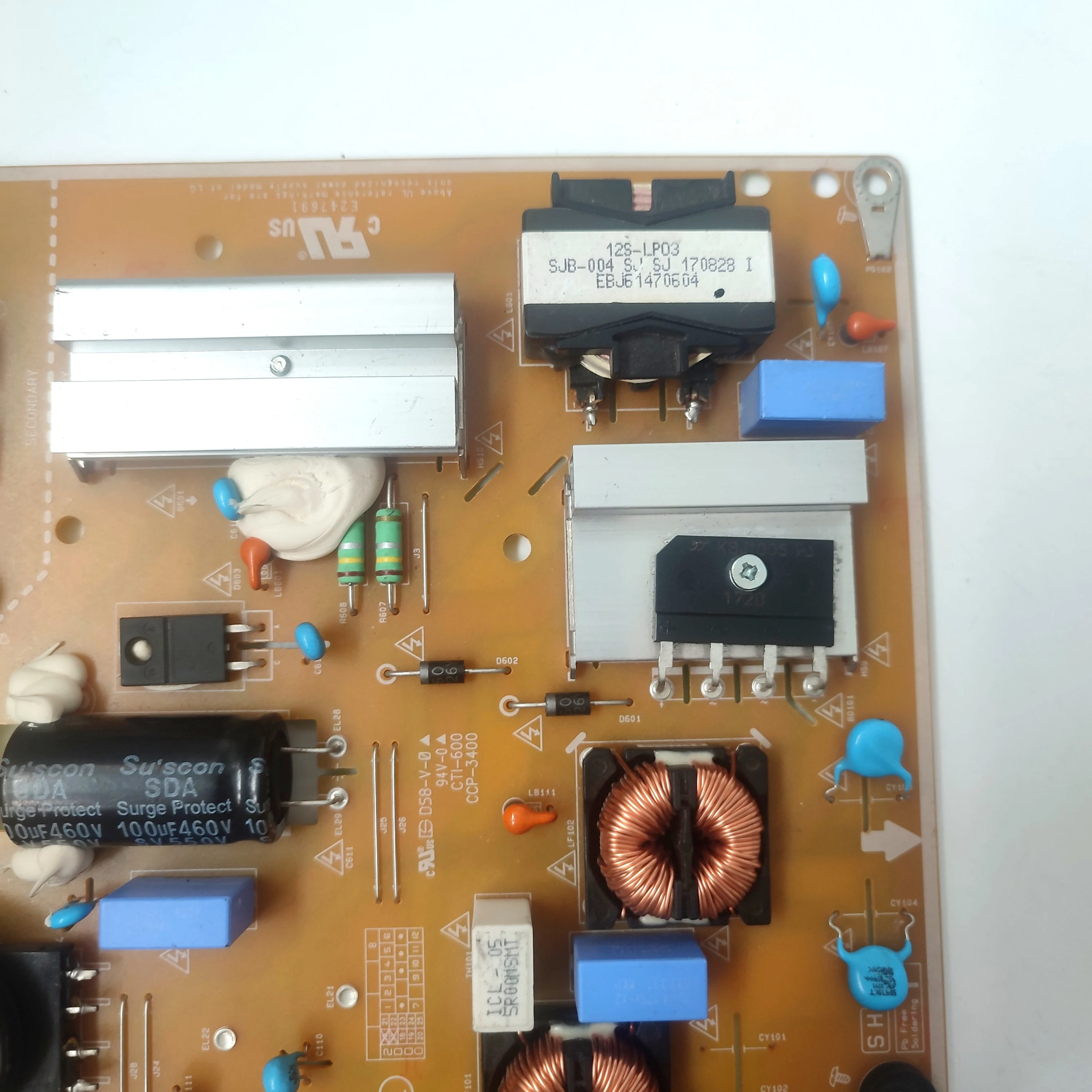 전원 공급 장치 보드, 55UJ6300 55LG63CJ 55UJ630V 55UJ630V-ZA LGP55DJ-17U1, EAX67189101(1.4) EAY64529401