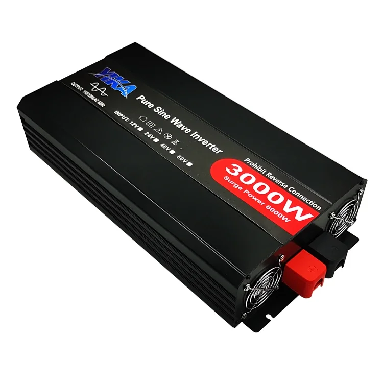 Converter 3KW 3KVA Inverter 12V 24V 48V DC To 230V AC 240V 220Volt 127V Solar Power Pure Sine Wave Inverter 3000W