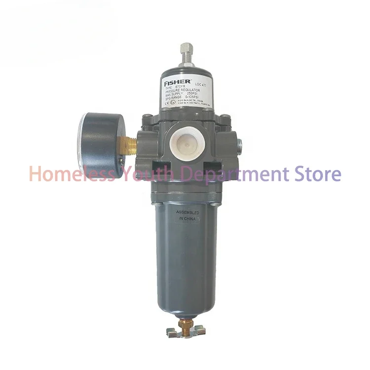 

New 1/2NPT FS67DFR-24 FS67DFR-25 Interface Stabilizer Reducing Pressure Filter Regulator Fisher Valve
