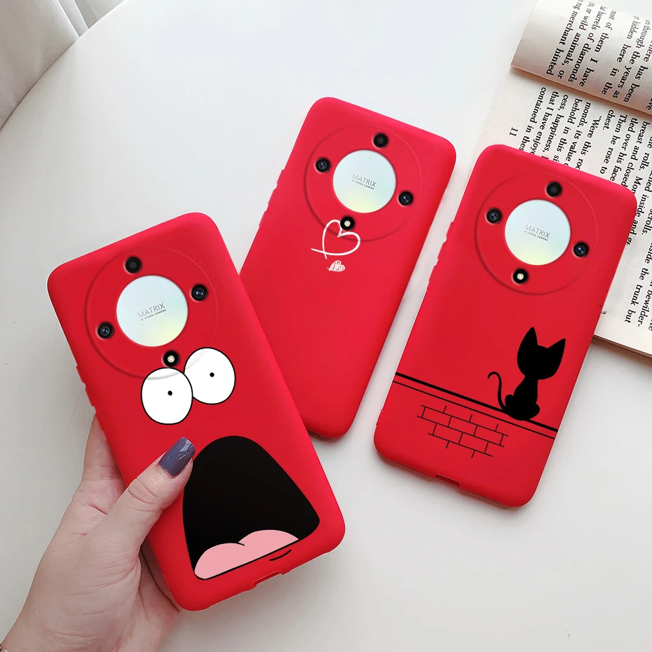 For Honor Magic5 Lite Case 2023 Cute Cat Cartoon Silicone Soft Back Cover For Honor Magic 5 Lite Phone Cases Magic5 Lite Fundas