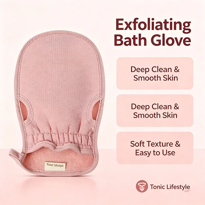 Bath for Peeling SPA Exfoliating Shower Brush Body Cleaning Scrub Mitt Rub Dead Skin Gloves Shower Towel Foam Body Massage 1PCS view 4