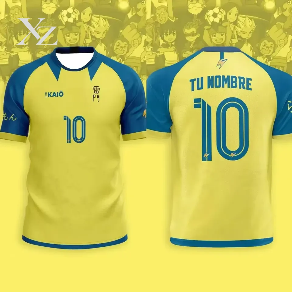 Hot Sale 3D Anime Inazuma Eleven Kaio Soccer Jersey T-Shirt For 2026 Premium Outdoor Sport Top, Cool Daily Wear